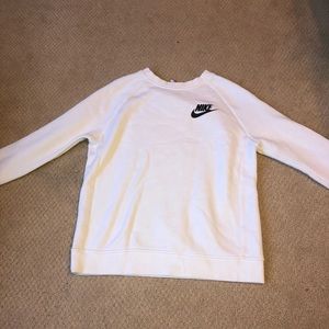 White nike sweatshirt size small